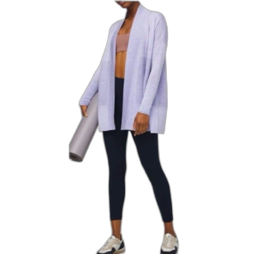 lululemon athletica Light Lavender Open-Front Cardigan